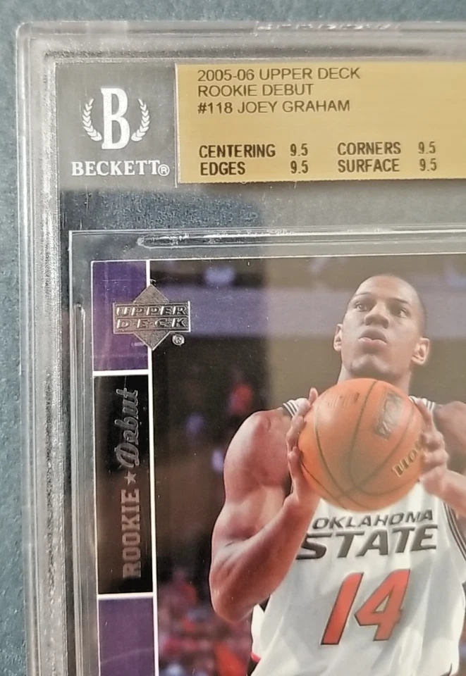 2005-200 Upper Deck Rookie Debut #118 Joey Graham RC Raptors BGS 9.5 Oklahoma ST - Image 3 of 4