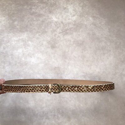J. Crew sz sm snakeskin genuine leather belt Women main image 4