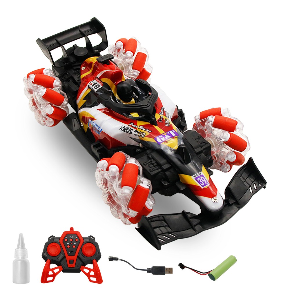 4WD Drift High Speed Racing Stunt 360 Rotating RC Car Toy With LED Music Exhaust