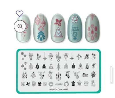 M041 Maniology  Nail Stamping Plate