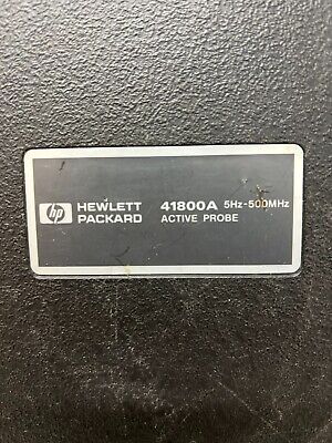 HP Agilent Keysight 41800A Active Probe 5Hz - 500MHz HP Agilent Keysight 41800A Active Probe 5Hz - 500MHz