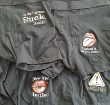 Rude Men's Underwear Boxer Shorts Sex Black Gift Birthday Boyfriend Present Pant