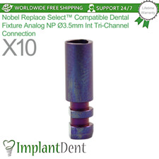 10x Straumann BLX  Compatible Dental Fixture Analog  3.5mm RB Dentistry Tool