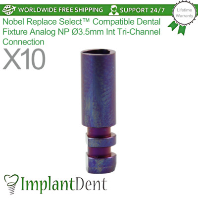 10x Straumann BLX  Kompatible Dental Befestigung Analog Ø3,5mm (RB) Zahnmediz...