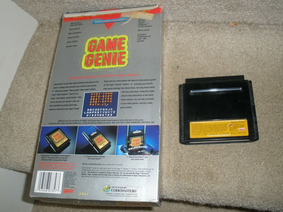 SEGA GENESIS GAME GENIE WITH BOX 1992 (WORKS READ SEGA GENESIS GAME GENIE WITH BOX 1992 (WORKS READ