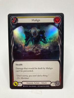 Malign NM/M* RAINBOW FOIL Outsiders - FAB OUT031 YELLOW -UnltdCards