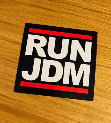 RUN JDM Aufkleber Sticker Japan Tuning Auto DMC OEM DUB Speed Shop Monster Mi261