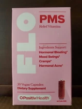 NEW & SEALED - O+ Positiv FLO PMS Vitamin Capsules - (30) Vegan Capsules 08/2025