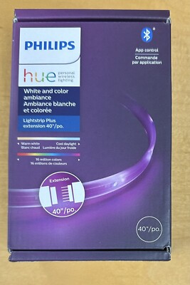 Philips Hue 40in LED Bluetooth Lightstrip Plus Extension 555326 FREE SHIPPING