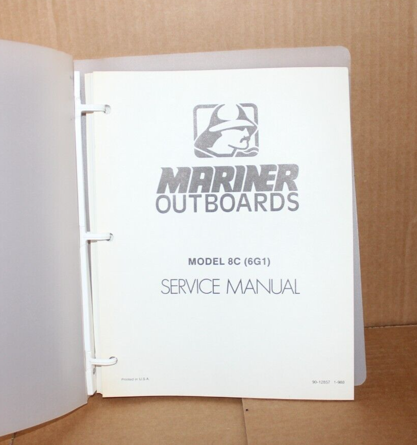 バイイー Mariner Outboards Boat Motor Model 8C (6G1) Service Manual | eBay