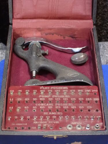 Vintage 4 mm Seitz Watchmakers Jeweling Tool Incomplete Set Good Used + Extra - Picture 1 of 13