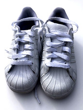 Adidas Superstar EF5395 White Casual Shoes Sneakers Size 2 Unisex Kids