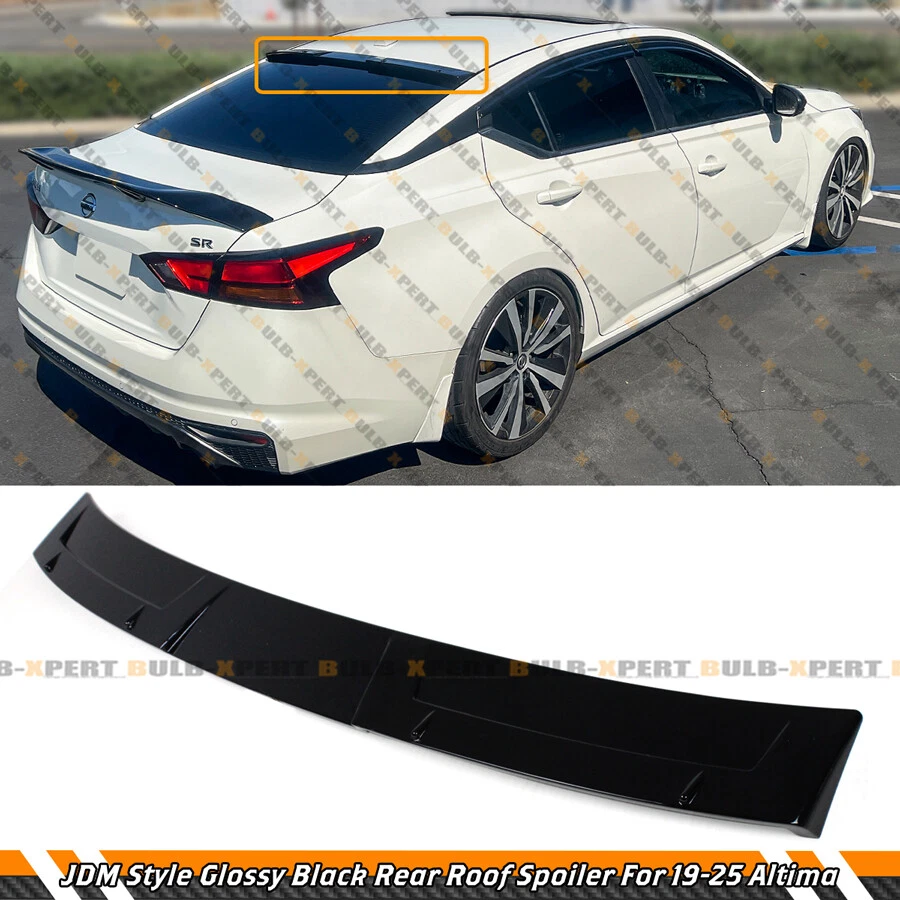 ALERÓN DE TECHO VENTANA TRASERA PINTADO NEGRO BRILLANTE PARA NISSAN ALTIMA JDM 2019-2025 Foto 2 de 4