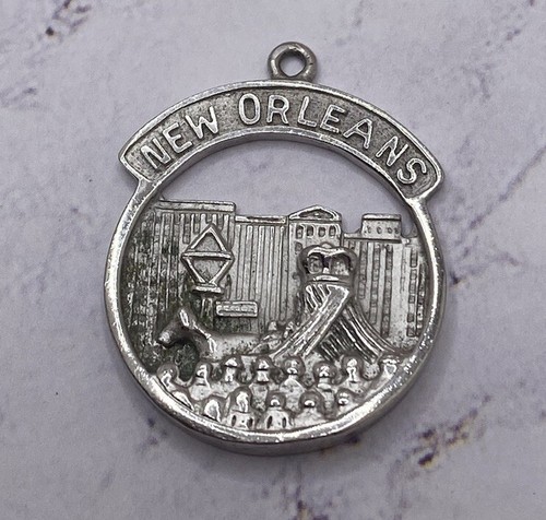 WELLS STERLING SILVER NEW ORLEANS CHARM PENDANT