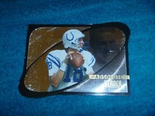 RARE PEYTON MANNING FOOTBALL CARD 1999 PLAYOFF ABSOLUTE HEROES 3x5 OVERSIZED