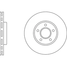 Apec Blue Brake Disc - Front SDK6112 Fits Ford Tourneo Connect & Transit Connect