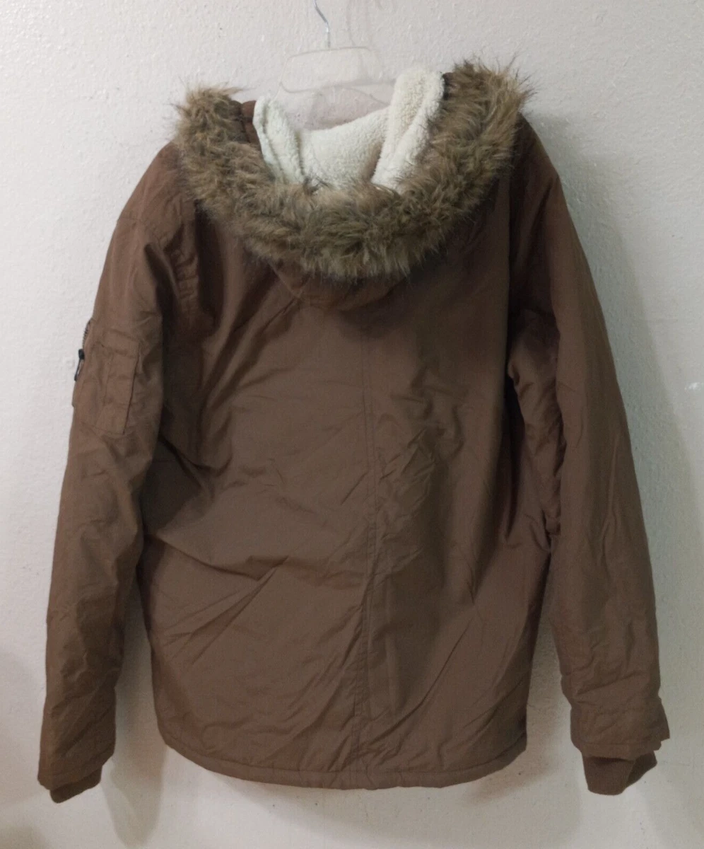 Brave soul hooded puffer insulated jacket cheap