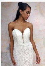 Franssical Wedding Dress Style F1844 Ivory Lace Caprice Trumpet Gown