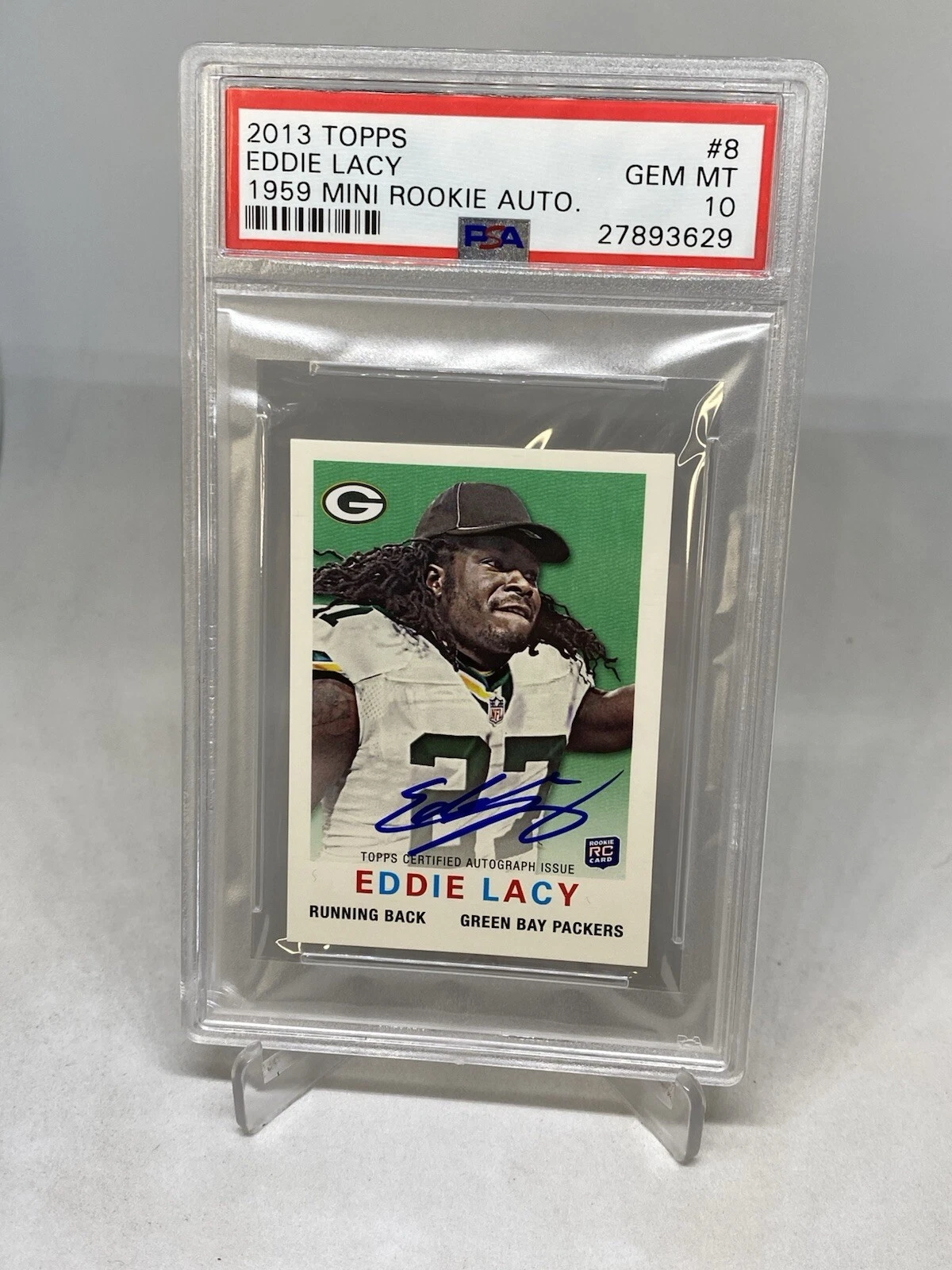 Eddie Lacy Topps 1959 Mini Rookie Autographs #8 Base