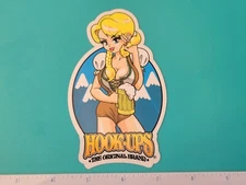 VTG HOOK UPS GERMAN OKTOBERFEST BEER MADE HUGE BOOBS NOS SKATEBOARD DECK STICKER
