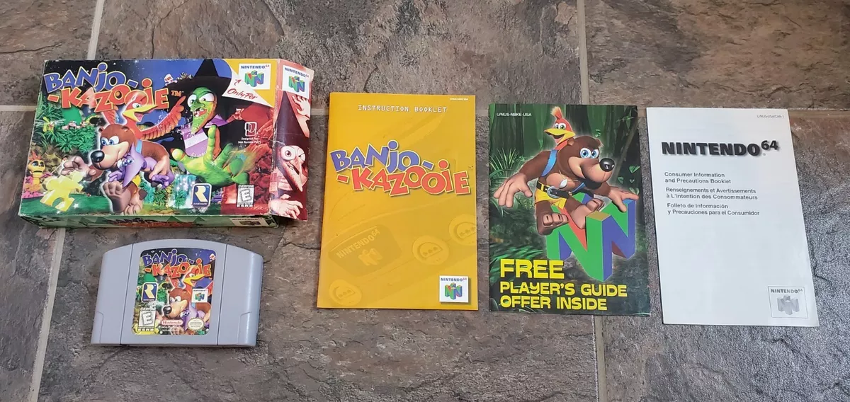 Banjo-Kazooie Nintendo 64 N64 Original Game with Booklet