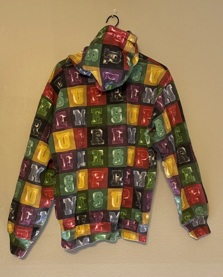 Felpa con cappuccio Supreme Blocks FW 23 "Multicolor" XL