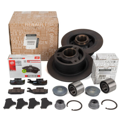 ORIGINAL Renault Bremsscheiben + Radlager + FERODO Beläge TWIZY (MAM_) vorne