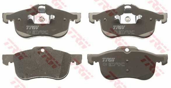 Brake pad set, disc brake Cotec TRW GDB1374 for MG