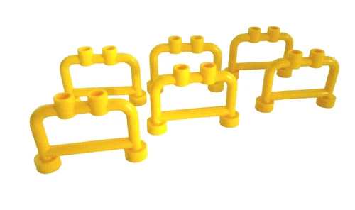 6 x LEGO® 4083 City,Zäune,Gitter,Absperrung in 1x4 gelb Neuware.