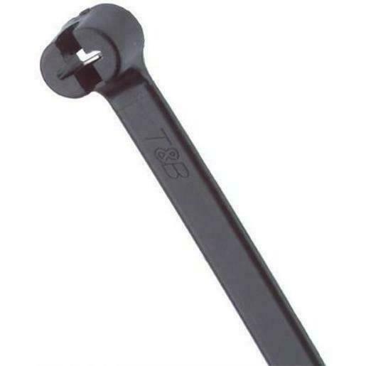 500-Pack 13 inch Cable Ties Black, Steel Grip TY27MX Ty-Rap by Thomas Betts/ ABB