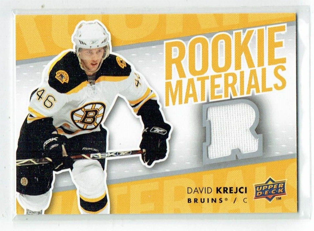 07-08 UD Upper Deck Rookie Materials David Krejci Rookie Jersey | eBay