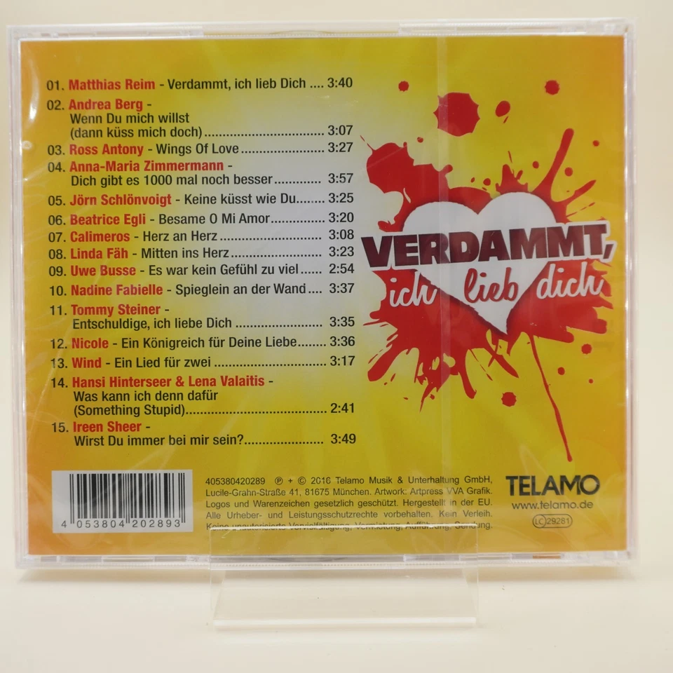 Various - Verdammt, ich lieb dich | CD | Zustand Neu / OVP - Bild 2 von 2