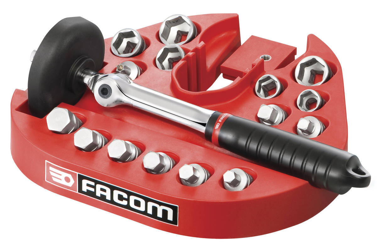 Facom D.48-Kit Drain Oil Wrench & 15 Magnetic Sump Plug Bits