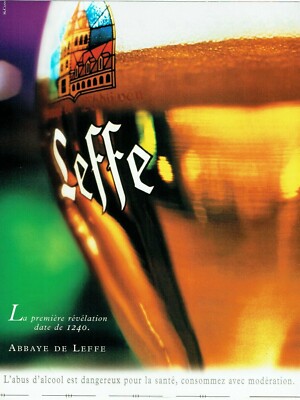 Advertising 120 1998 Leffe Abbey Beer  