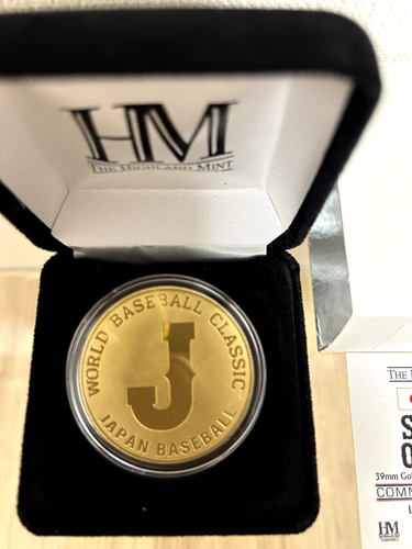 WBC 2023 SHOHEI OHTANI Batter The Highland moneta d'oro come nuova 1500 Giappone limitato - Foto 4 di 4