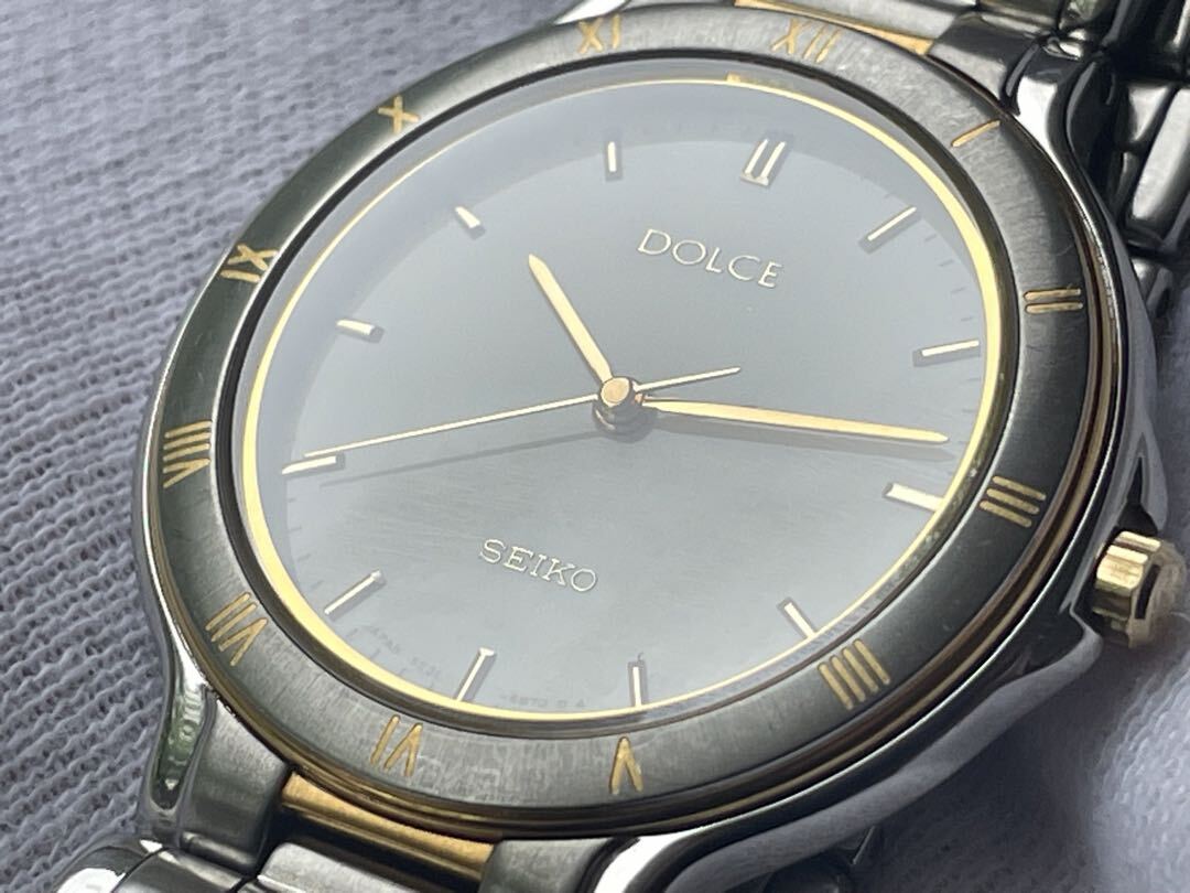 時計 SEIKO DOLCE 5E31-6B80 ANTIMAGNETIC 60G Seiko Analog Quartz Men Dolce 5E31-6B80 Antimagnetic 60G