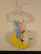 Vintage LITTLE ME Plush MOON COW CLOUD Musical Crib Toy SWEET DREAMS