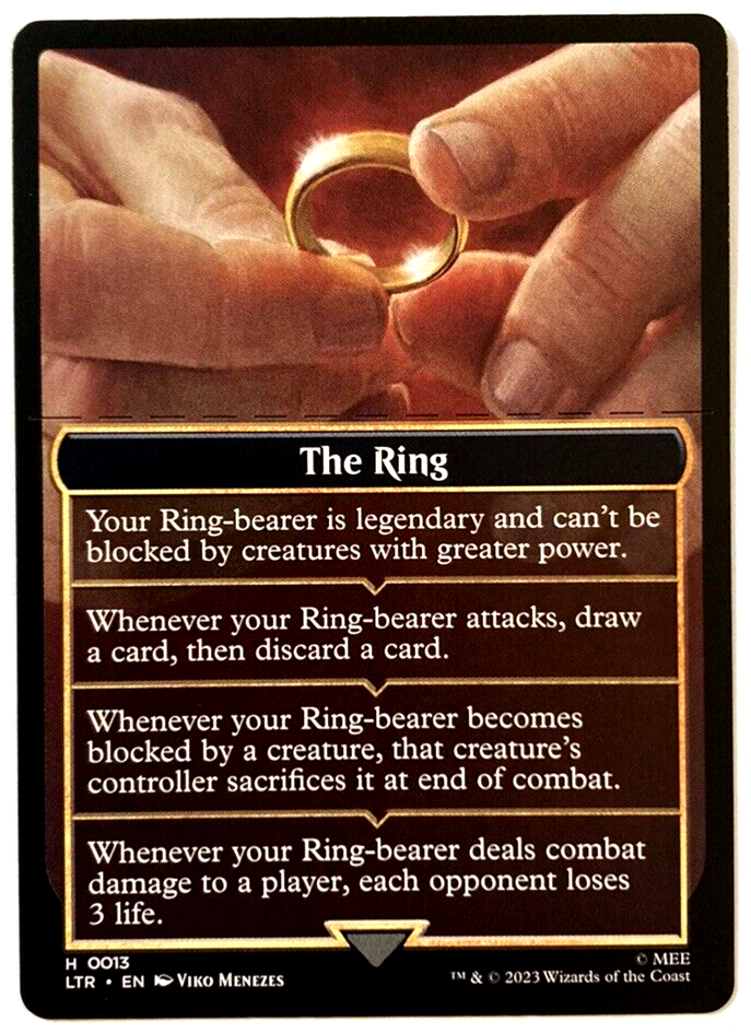 MTG The Ring The Ring Tempts You *HELPER TOKEN* The Lord of the 