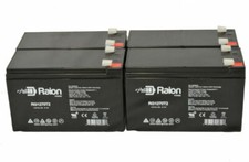 Raion Power 12V 7Ah IZIP Trekking Scooter Battery - 4 Pack
