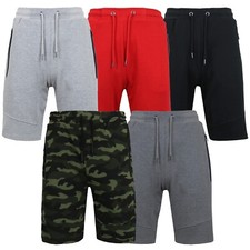 Men's Fleece-Lined Sweat Short  Zipper Pockets  Size S-2XL  NWT Free Shipping