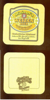 Beer Mats Maisel's (4) Steam Beer, Beer Brewery Bayreuth, Upper Franconia, Bavaria