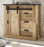 Kommode Highboard Schrank Used Wood Sideboard SchiebetüR Schubladen 93X91 Stove