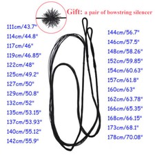 Corda arco tiro con l'arco di ricambio 44"-70" per arco tradizionale arco lungo arco ricurvo