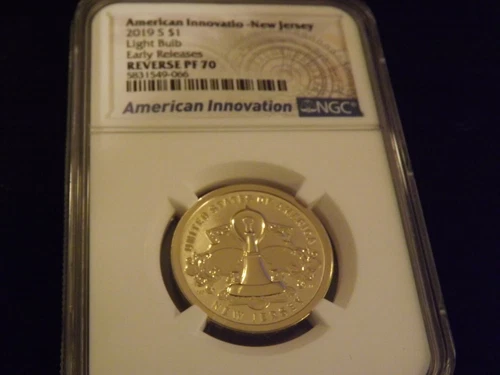 2019-S   $1 American Innovation  REVERSE PROOF     NGC PF 70 Ultra Cameo