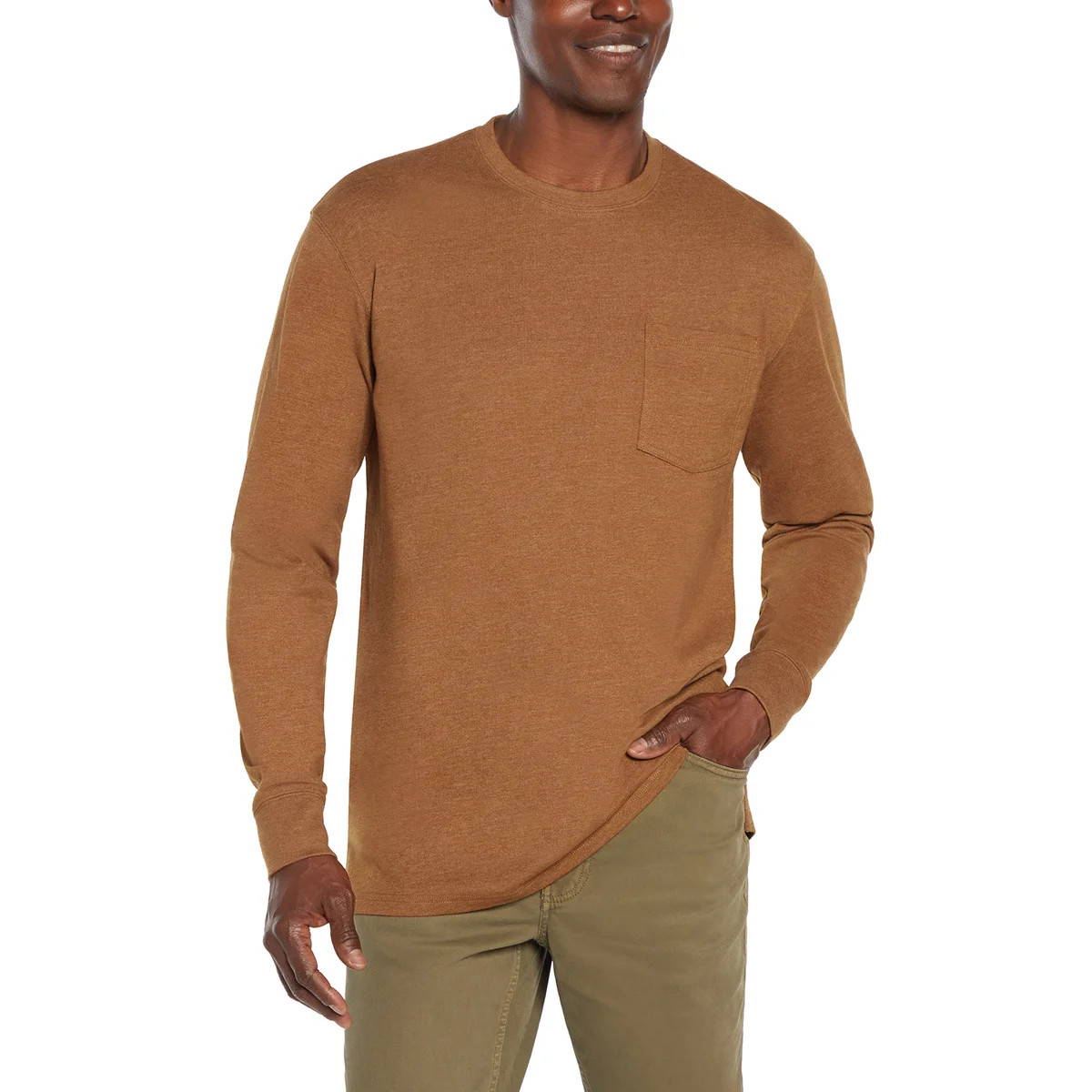 Мужская футболка с карманом и длинным рукавом Woolrich 4390₽