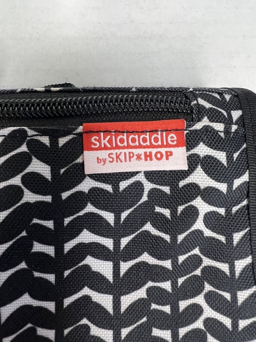 Skidaddle Diaper Changing Station Black White Vine by Skip Hop Pockets  Portable