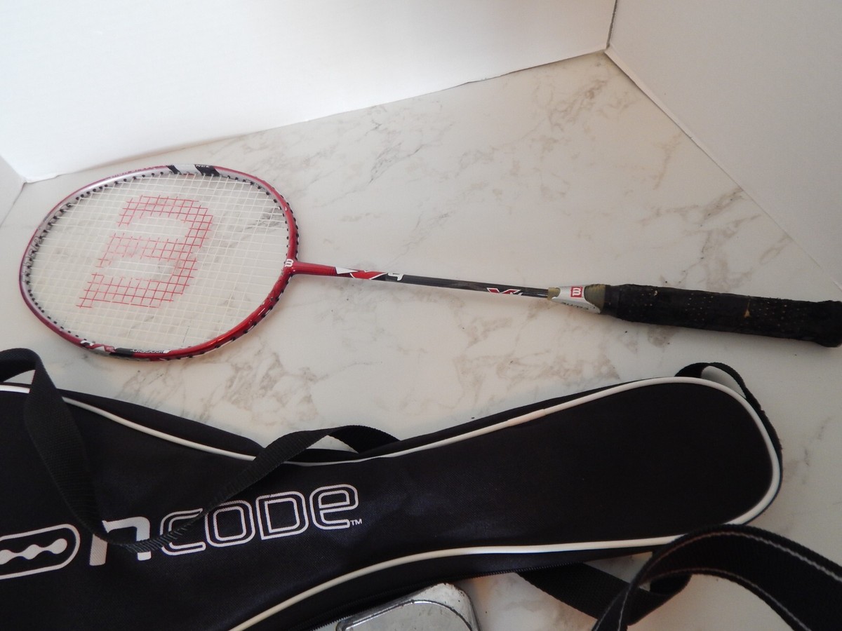 Wilson nCode Badminton Racquet V4 3U G3 With Black Case & Shoulder