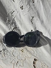 Vintage Safety Goggles Black with Green Lenses Z87 WG207