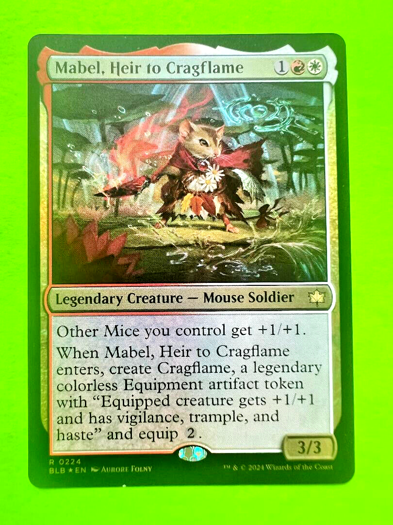 MTG Bloomburrow - Mabel, Heir to Cragflame - Rare Foil | eBay