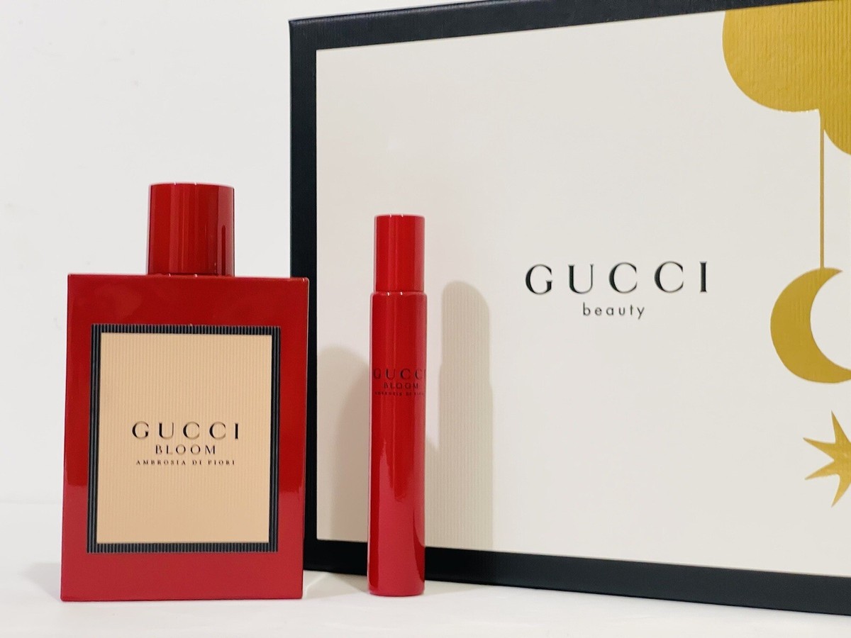 GUCCI BLOOM AMBROSIA DI FIORI WOMEN PERFUME GIFT SET EDP